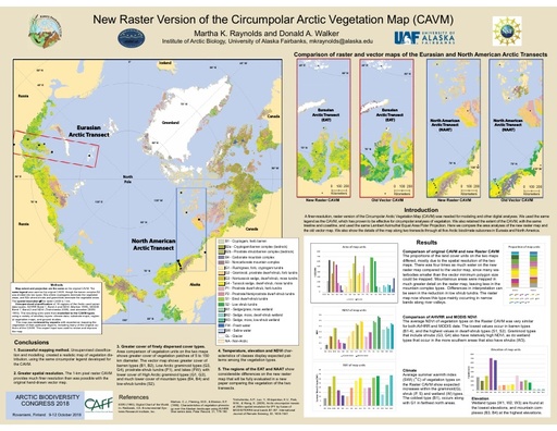 A Raster Version of the Circumpolar Arctic Vegetation Map (CAVM)