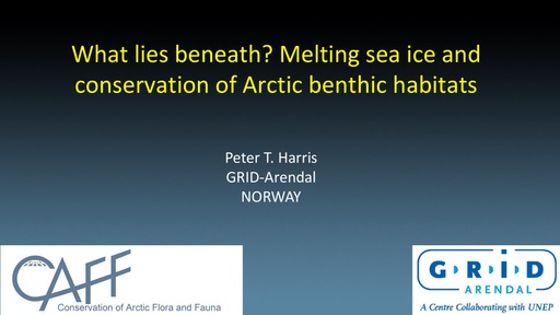What lies beneath? Melting sea ice and conservation of Arctic benthic habitats: Peter Harris