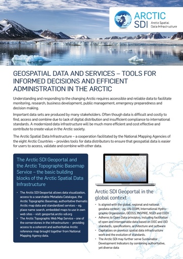 Arctic data sharing – Online Arctic Maps, Data services and tools