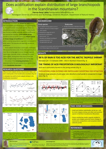 Does acidification explain distribution of large branchiopods  in the Scandinavian mountains?