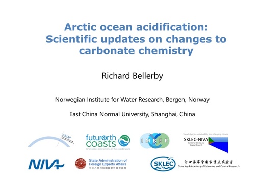 Arctic ocean acidification: Scientific updates on chemical processes: Richard Bellerby