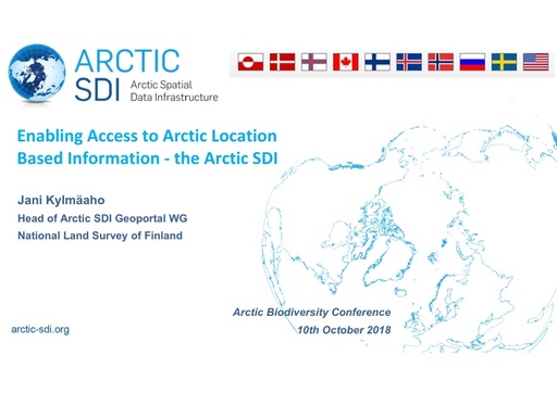 Readily available Arctic data, tools and services for data sharing supporting the Arctic Scientific community and the work of Arctic Council– the Arctic SDI Basemap, services and tools in the Arctic: Jani Kylmääho