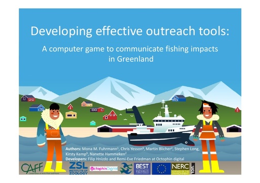 Developing effective outreach tools to communicate fishing impacts in Greenland: Mona Maria Fuhrmann