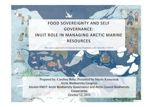 Food sovereignty and self governance: Nicole Kanayurak