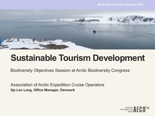 Lang AECO Arctic Biodiversity Congress   Biodiversity objectives dec3